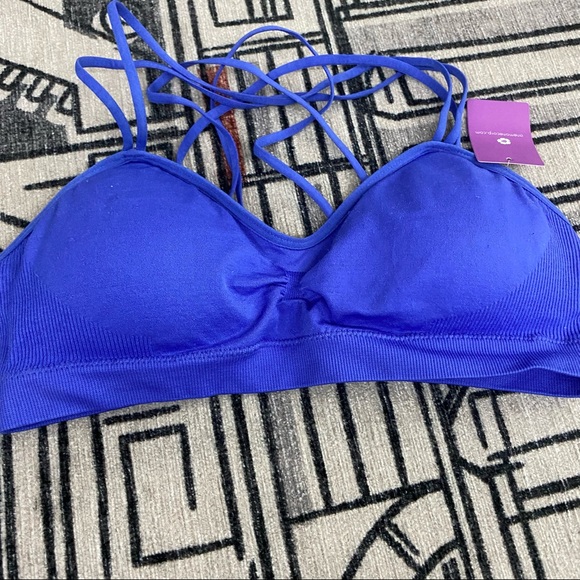 NEW Anemone set of 3 medium support yoga bras- two cross cross strap - Picture 7 of 9